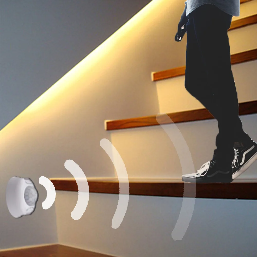 ИК датчик движения под шкафом 12 В светодиодный светильник кухонный шкаф кровать 1