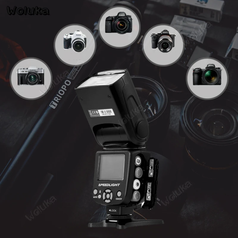 Внешняя вспышка для цифрового зеркального фотоаппарата со встроенной вспышкой 2