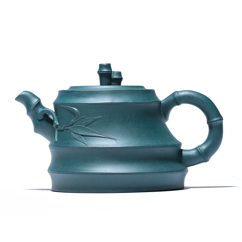 

Yixing undressed ore ink chlorite pure manual famous recommended zhi-gang cao wan pot teapot tea set