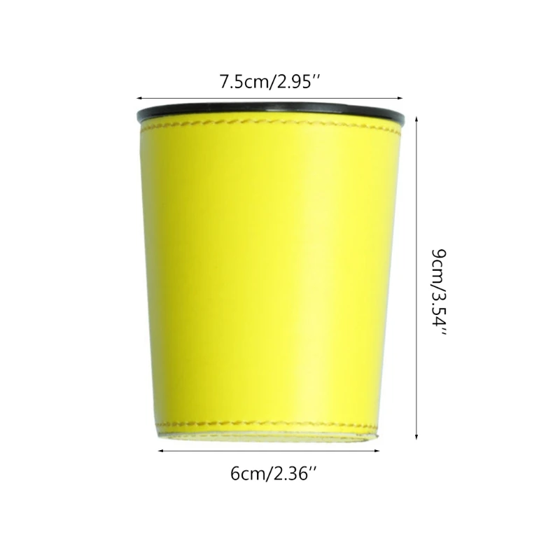 

Leather PU Dice Cup Party Board Game Bar KTV Entertainment Dice Box with Dices High Quality and Brand New