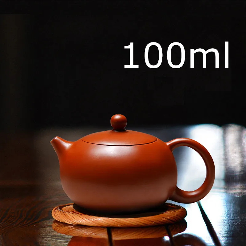 Neue Ankunft Handgemachte Xi Shi Topf Mit Tee Infuser Teekanne Rot Ton Tetera 100ml Zhu Ni Porzellan Antike Chinesische keramik Wasserkocher