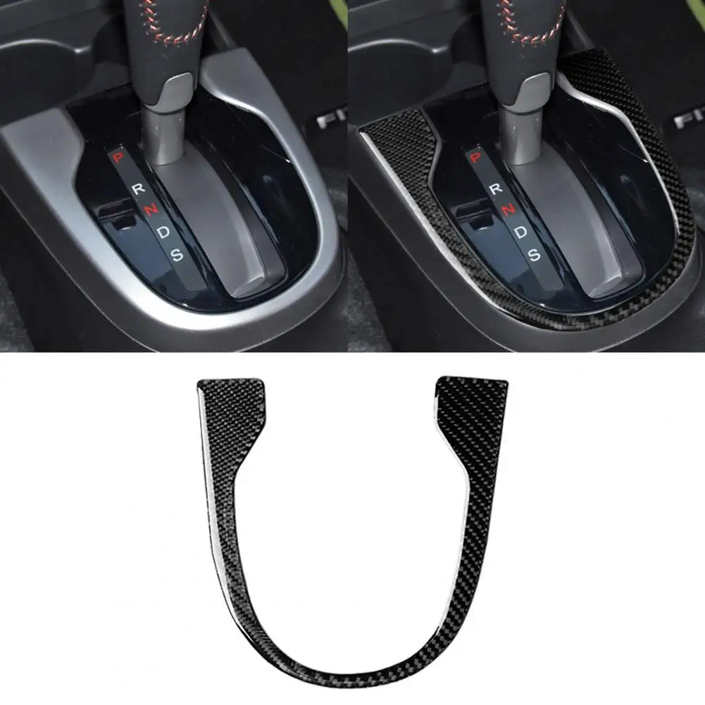 

Carbon Fiber Gear Shift Outside Frame Decor Sticker for Honda FIT JAZZ 2014-2018