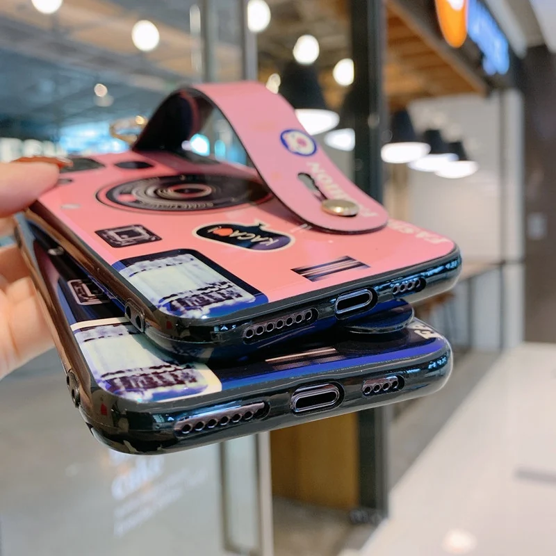 Для samsung S10 8 9 плюс S10 5G S7 S7edge Примечание 10 9 8 Pro M40 20 10 30С отсчетом, Blu-Ray камера ремешок на запястье для рельсового держателя чехол для телефона