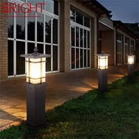 bright outdoor lawn lamp solar led waterproof modern patio garden light for home porch garden villa