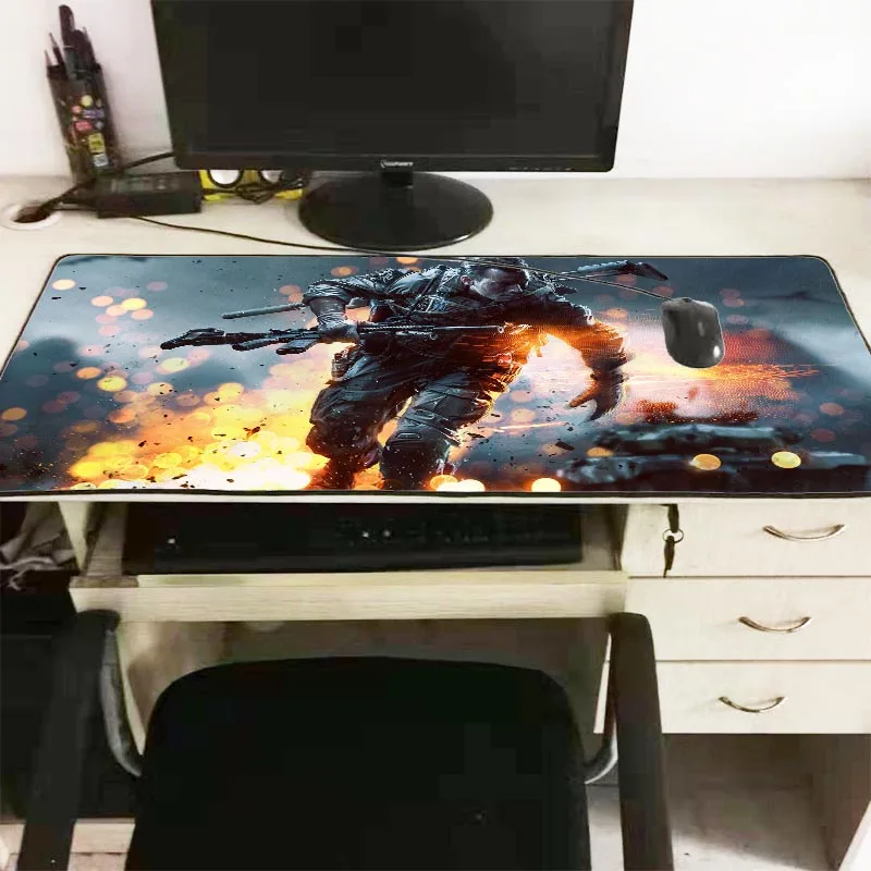 Mairuige 70x30/90x40 см Battlefield резиновый коврик для мыши большой коврик для мыши настольные коврики большие коврики для мыши игровой ковер XL для работы в офисе