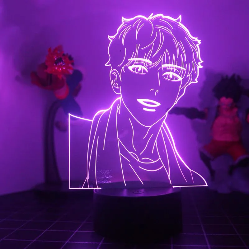 Акриловый 3D светодиодный ночсветильник BL аниме Aj Алекс Ahn Jiwon фигурка 16 цветов