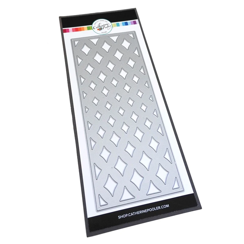 

Rhombus Grid Rectangle Metal Cutting Dies for Scrapbooking Dies Cut Craft Stencil Handmade Tool Card Make Model Template Decor