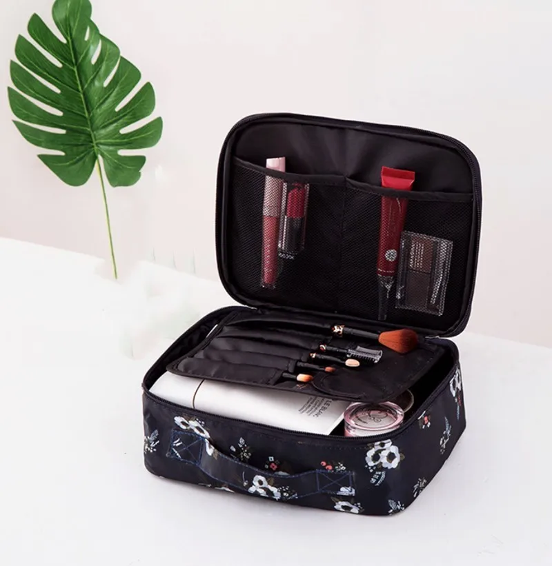 Cosmetic bag Складной ящик для хранения грязной одежды для сбора чехол из нетканого материала на молнии влагостойкие игрушки стеганая коробка для хранения - Цвет: Cosmetic bag