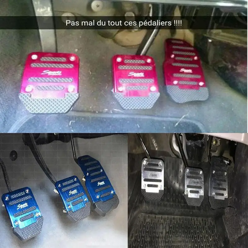 Универсальная Нескользящая муфта тормоза газа Автомобильная педаль Набор для