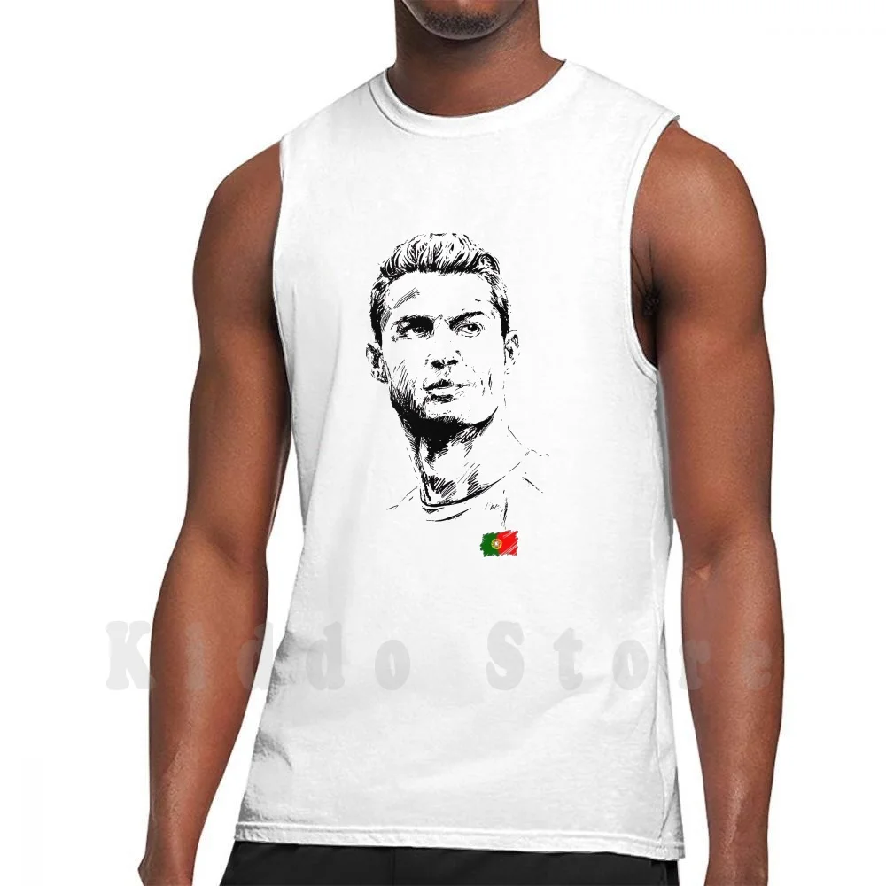 

Mas Ndo 4 Tank Tops Vest 100% Cotton Cr Football Christian Player 7 Juventini Ronaldo Black And White Legends Italia Italy