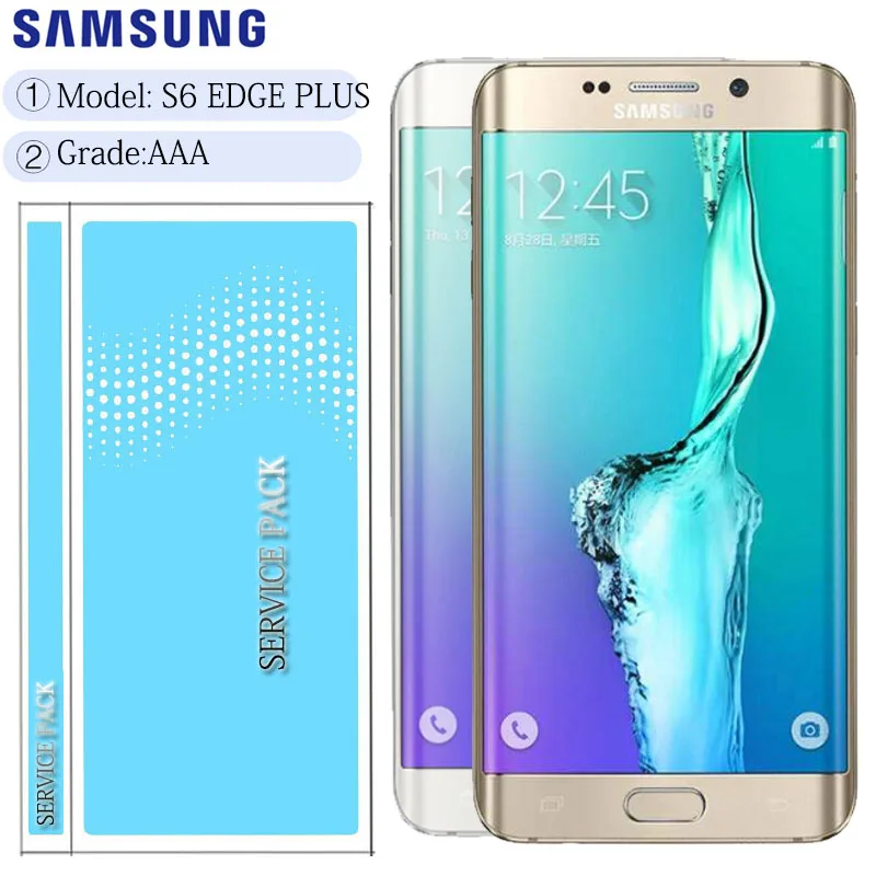 Оригинальный 5 7 ''Замена ЖК дисплей с рамкой для SAMSUNG Galaxy s6 edge Plus G928 G928F