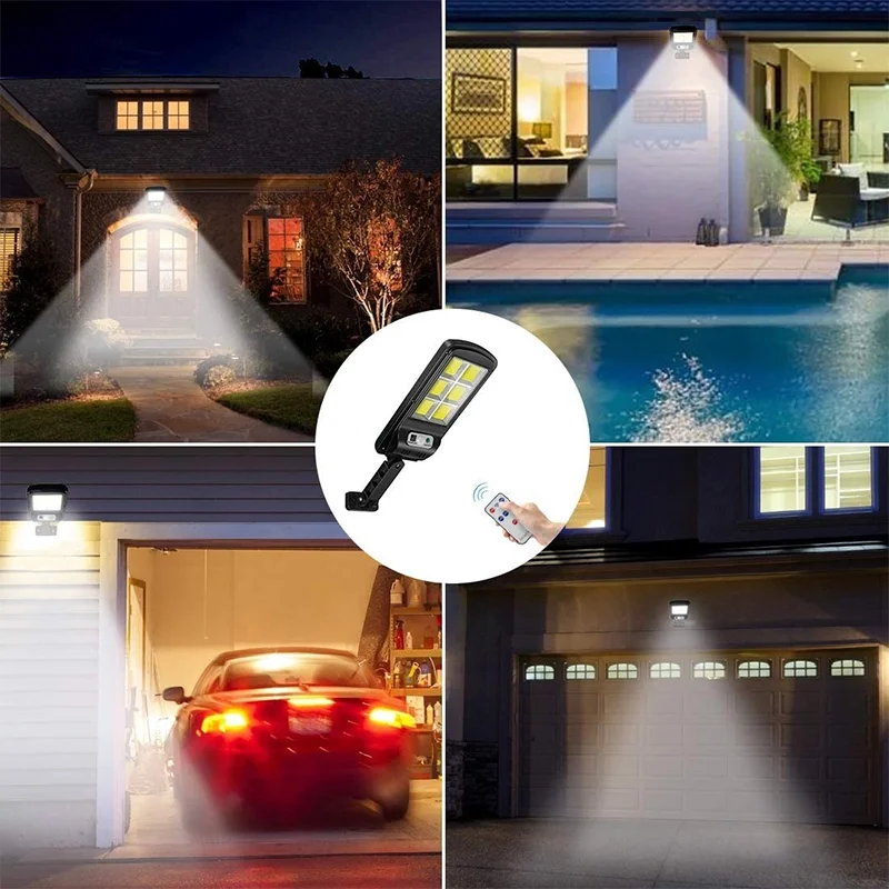 

LED Solar Lamp Outdoor Waterproof Remote Control Street Solar Light for home Industrial Garden Square Road Lighting Decoration