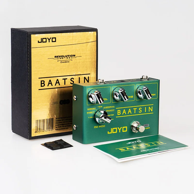 JOYO R-11 Distortion Effect Pedal BAATSIN Classic Overdrive 8 Different OD/DS For Electric Guitar Parts |