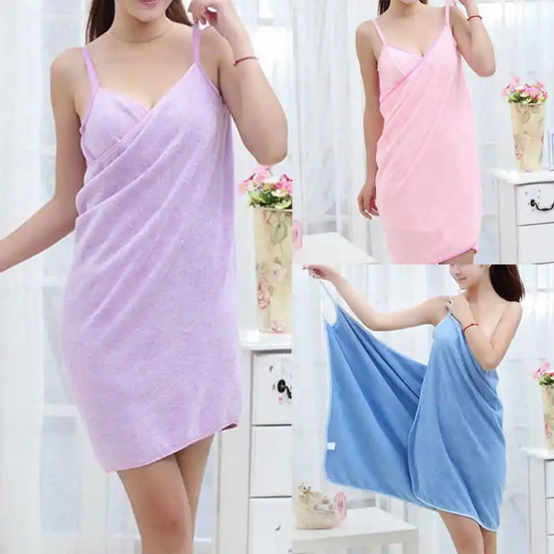 

2021 New Home Textile Women Robes Bath Wearable Towel Dress Womens Lady Fast Drying Beach Spa Magical Nightwear Sleeping