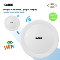 kuwfi 900mbps outdoor wireless wifi bridge 5 8g wireless repeaterap router point to point 3 5km wifi coverage 24v poe adapter