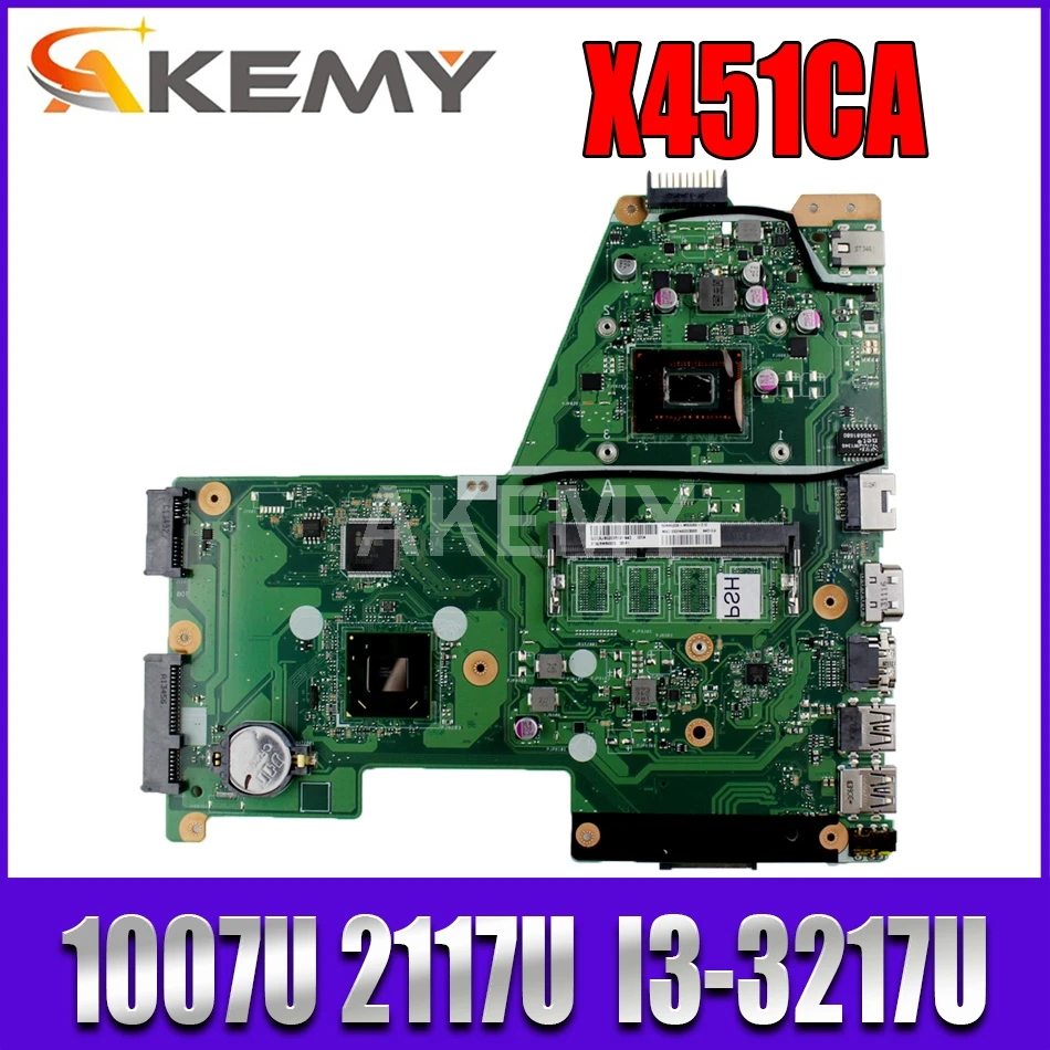 

X451CA motherboard mainboard For ASUS X451CA X451C F451 F451C MOTHERBOARD GMA HD 3000 tested 1007U 2117U I3-3217U