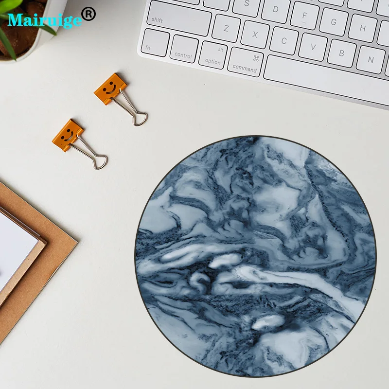 Коврик для мыши XGZ с круглым мраморным рисунком коврик 20 х20 см 22 х22 блокировкой