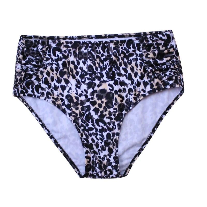 

Summer Beach Bikini Leopard Print High Waist Swimsuit Split Steel Bracket Sexy Women Two Pieces Set Bikini Swimsuit Swimwear
