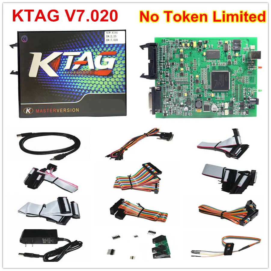 Новинка! KTAG 7 020 V2.23 ECU программист онлайн K TAG V7.020 100% без маркера ограничен для