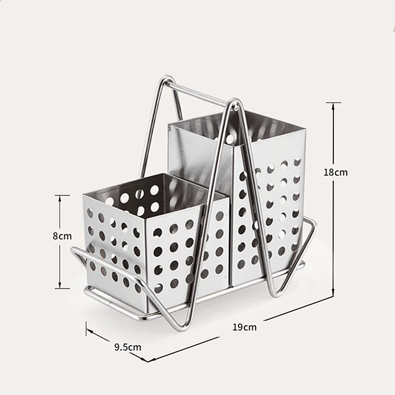 Кухонная подставка из нержавеющей стали с двойной сеткой ящик для хранения