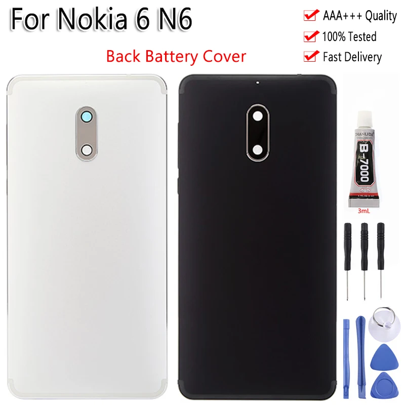 Оригинальный Корпус для Nokia 6 задняя крышка батарейного отсека с боковыми
