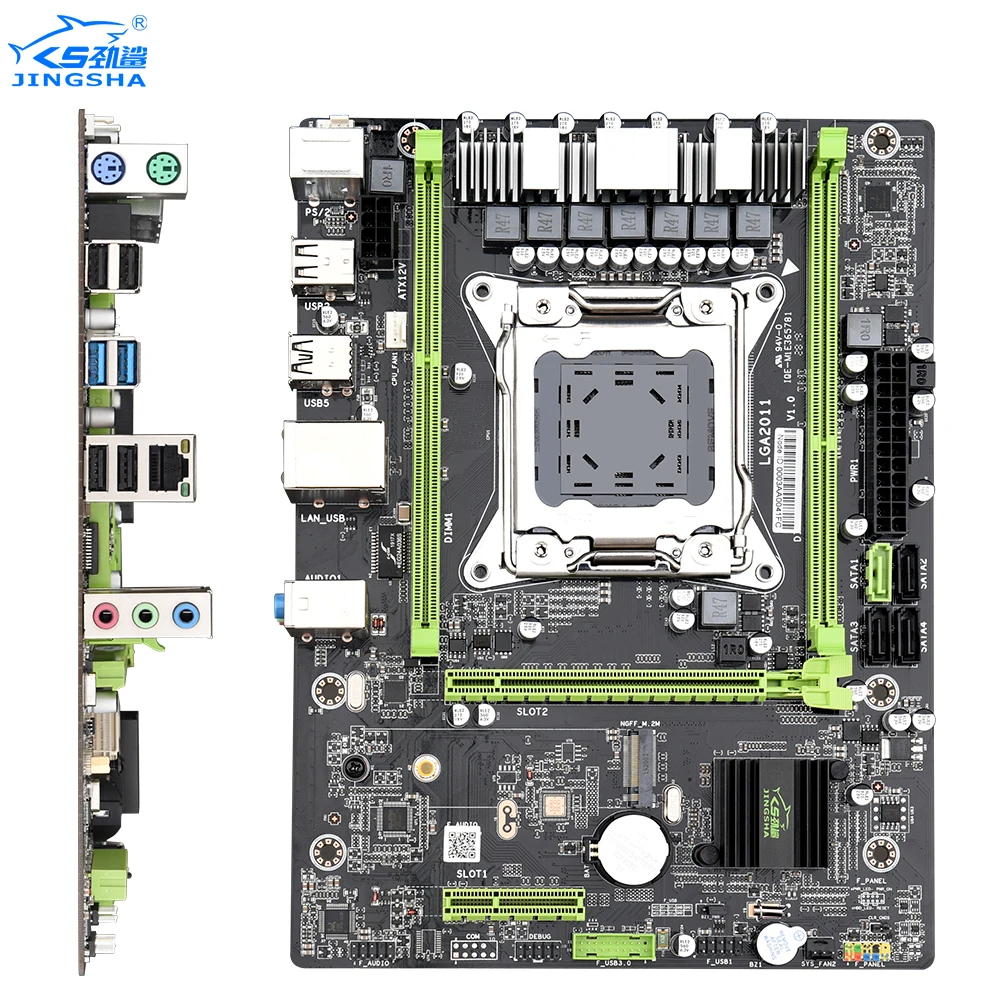JINGSHA X79M2. 3 0 lga 2011 набор материнских плат с Ксеон E5 2640 15 м Кэш 2 50 ГГц 7 20 GT/s и 2*8 = 16 ГБ ddr3