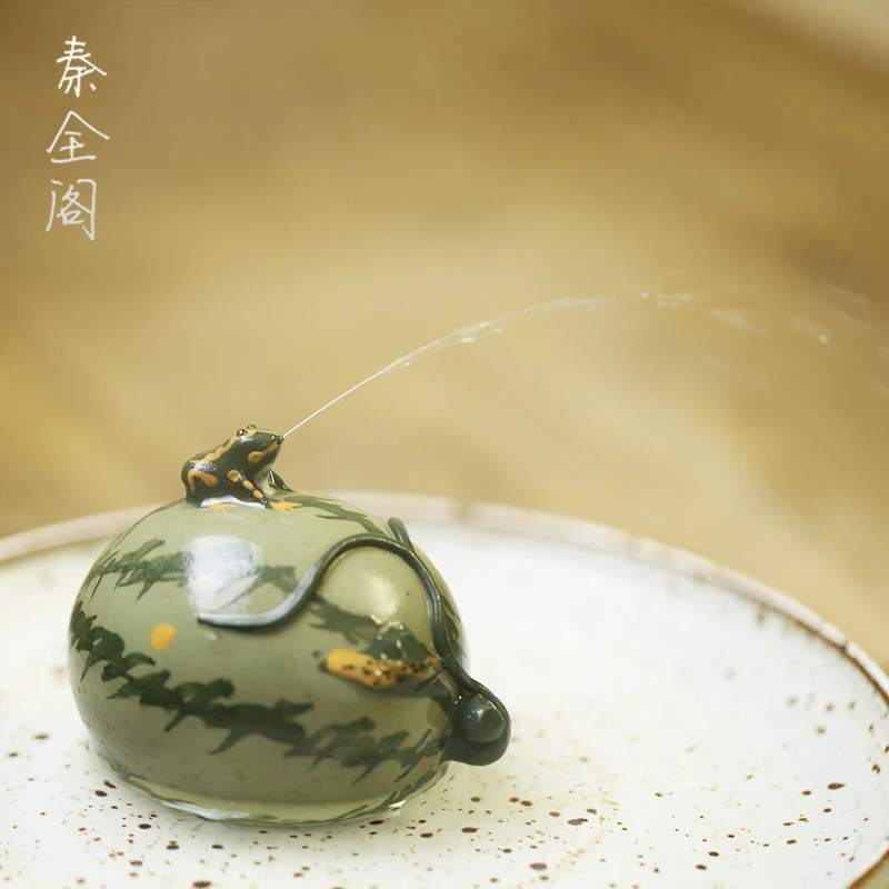 

Package mail purple sand water watermelon tea pet tea play tea ceremony tea ceremony small sculpture handmade boutique tea cerem