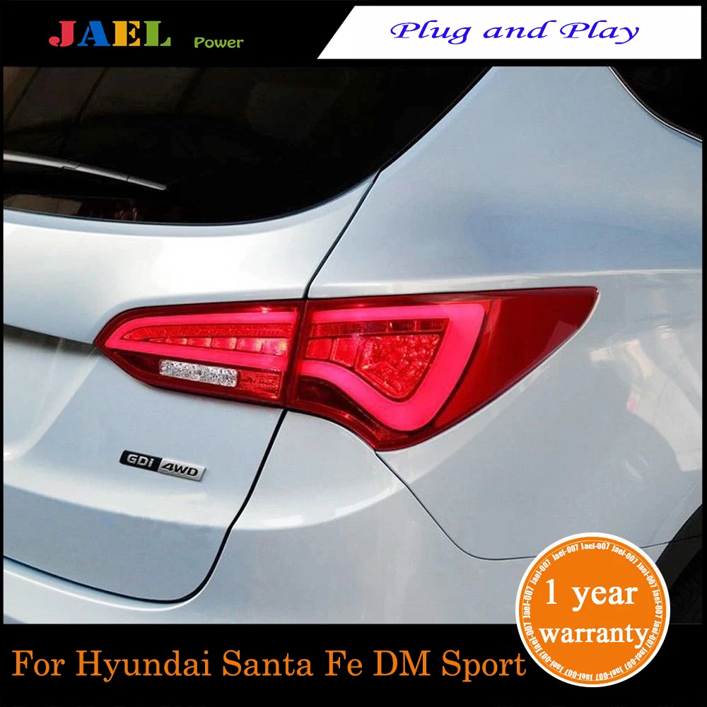 Светодиодный задний светильник s Для Santa Fe DM Sport 2013~ светодиодный задний фонарь сигнальный тормозной задний светильник
