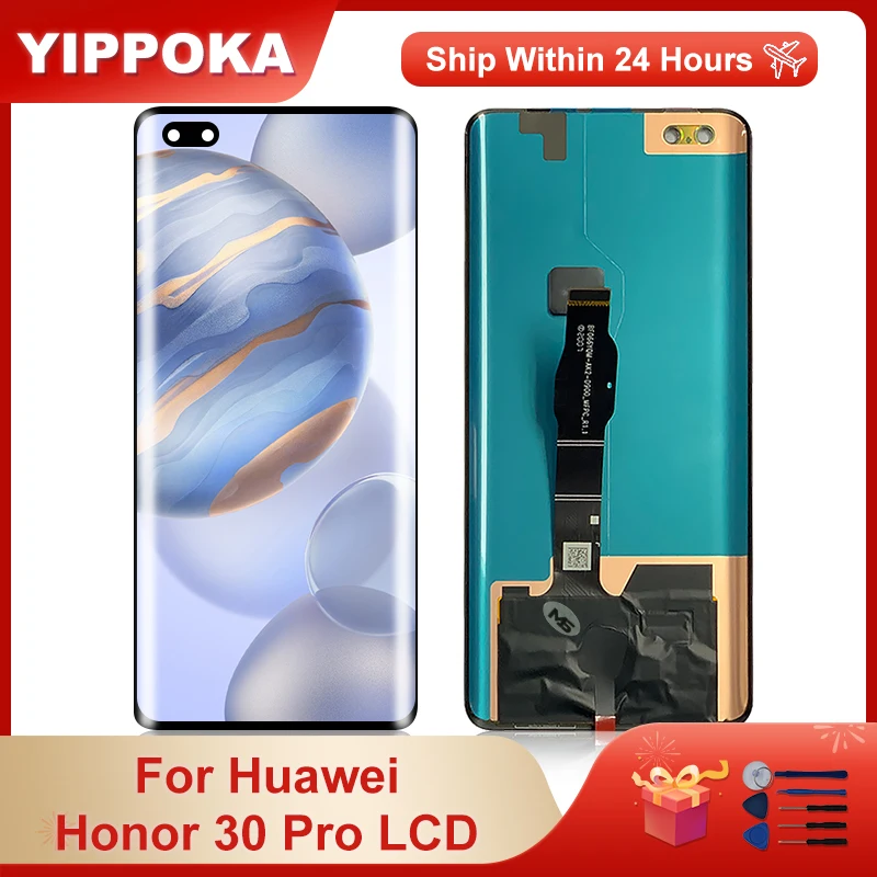 Pantalla LCD t&aacute;ctil de 6,57 pulgadas para Huawei Honor 30 Pro, piezas de repuesto, digitalizador, EBG-AN00-0