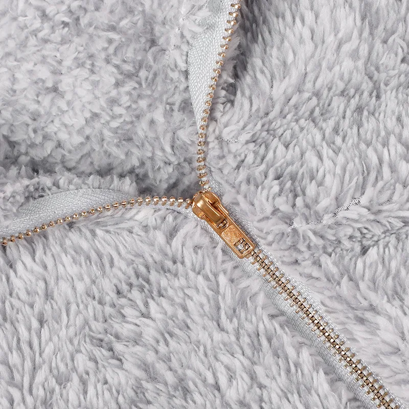

Women's Lambswool Furry Sweatshirt Coral fleece Warm Solid Turn Down Collar Sweatshirts Women 2020 Autumn Winter Loose Pullovers