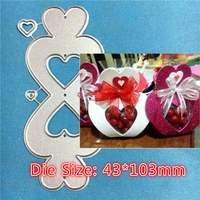 1pc 3d love box number cutting dies stitched stencils for scrapbookingphoto album decorative embossing diy paper card making