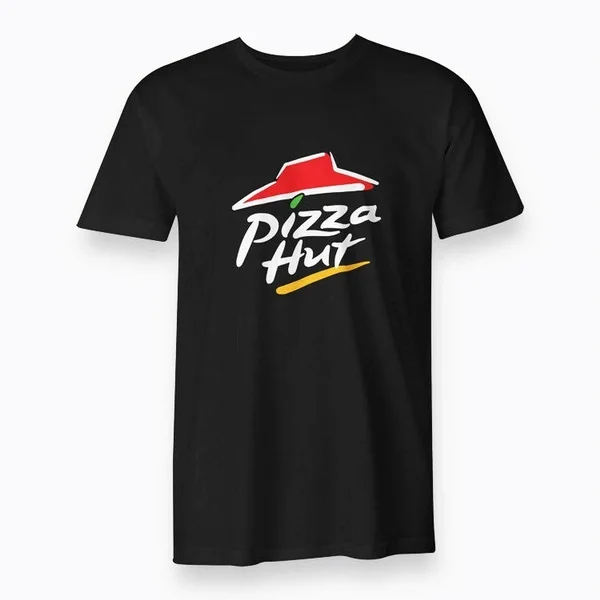

Fashion Pizza Hut Tees Black Men'S Cotton T-Shirt