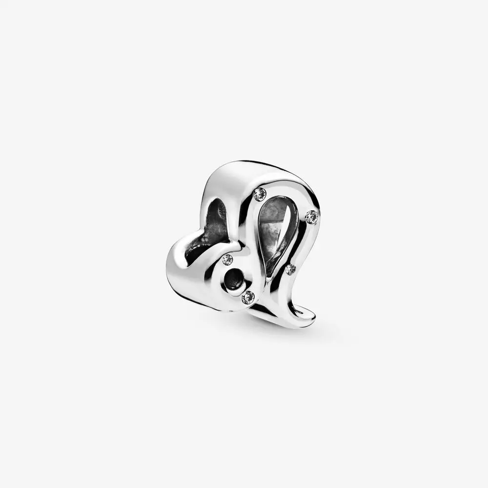 

Trendy Women Gift DIY 100% 925 Sterling Silver Sparkling Leo Zodiac Charm Silver fit Original Pandora Bracelets Jewelry