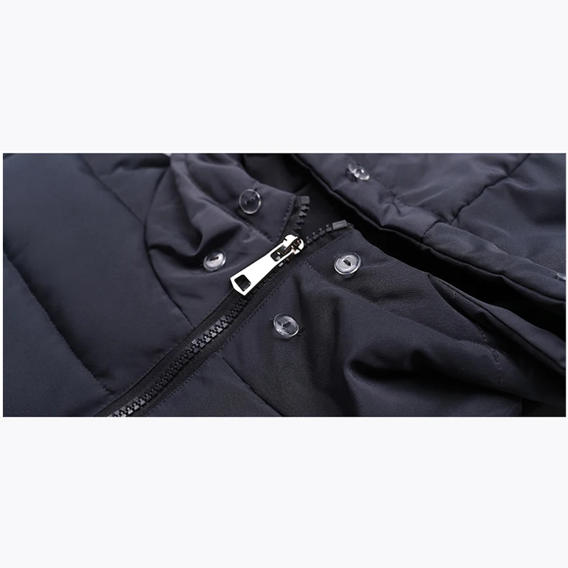 

Cotton Solid color Large size Zippers Female Long Coats winter New Slim Parka Coats fashion Hooded warm Jacket women