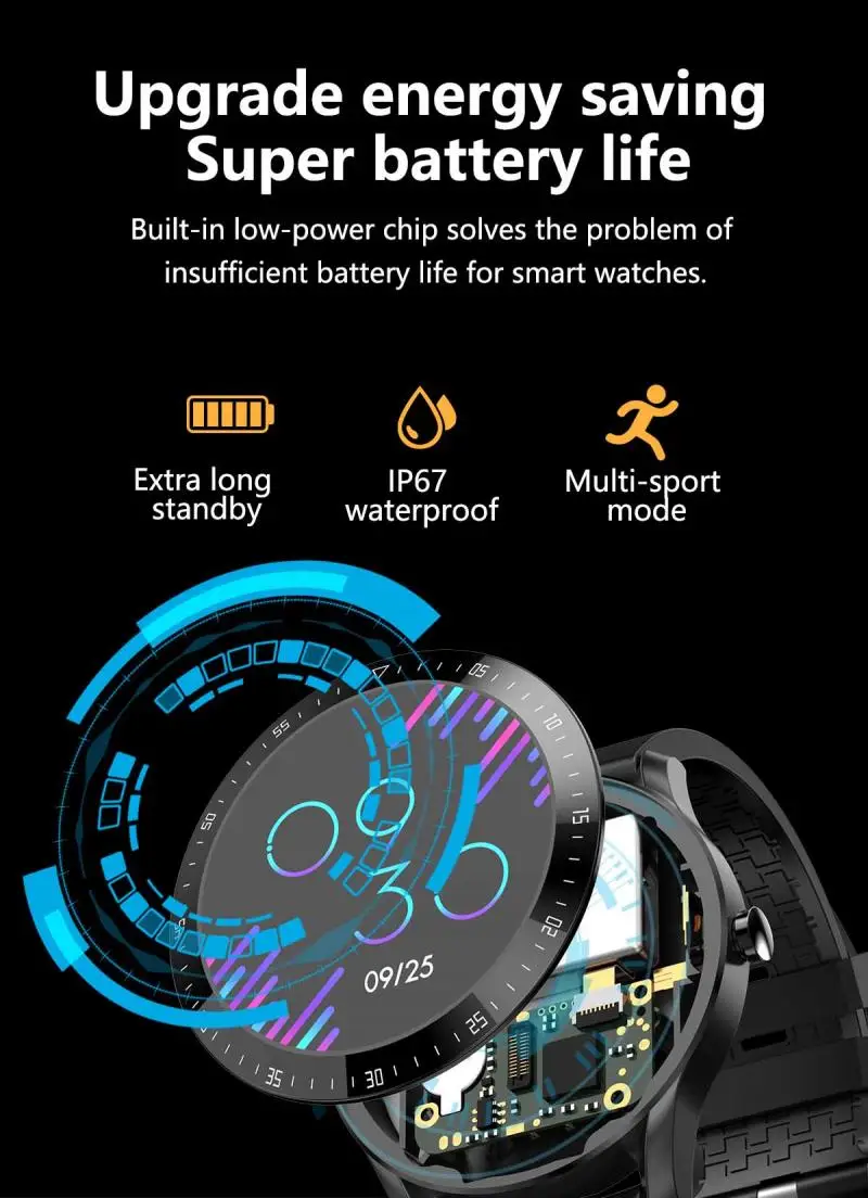 2021 full touch smart watch men sports clock ip68 waterproof heart rate monitor smartwatch for iosandroid phone wearable devices free global shipping