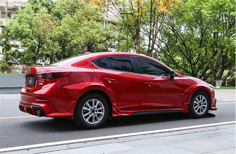 Подходит для mazda 3 обвес крыла 15 16 17 18 19 лет седан Воздухозаборники вентиляционные крышки автомобиля refitt широкий кузов аксессуары 4 шт