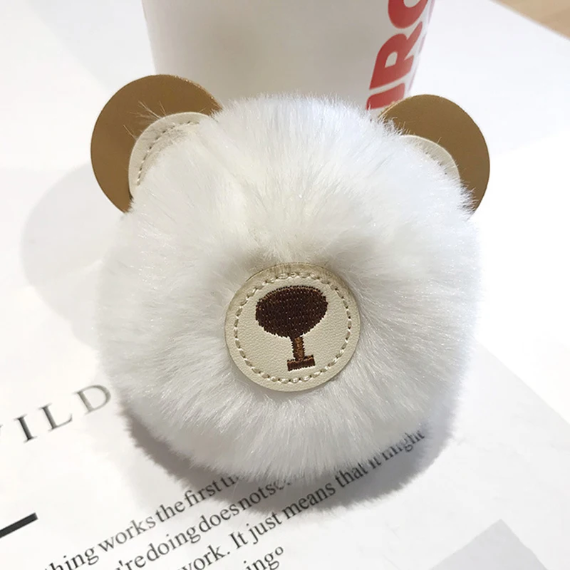 Брелок для ключей в виде пушистого шара | Украшения и аксессуары