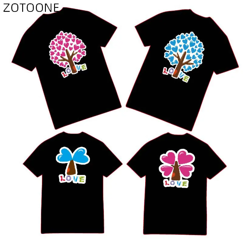 ZOTOONE любителей заплатки дерево для костюмы Утюг на Стикеры пары DIY моющиеся патч