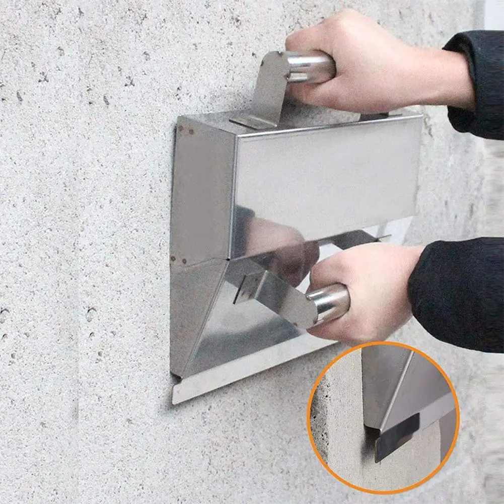 Steel Wall Plastering Tools Concrete Trowel Plaster Putty Scraping Dust Cement Scraper Powder Wall Mortar Trowel T5X7
