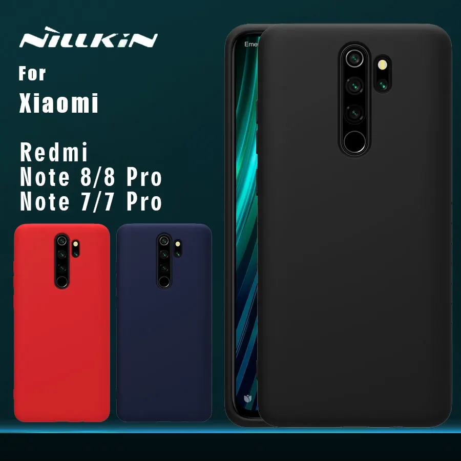Для Xiaomi Redmi Note 8 Pro 8 чехол Nillkin резиновая обернутая Жидкая силиконовая Мягкая сенсорная задняя крышка для Redmi Note 8 Pro 8 чехол