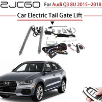 zjcgo car electric tail gate lift trunk rear door assist system for audi q3 8u 20152018 original car key remote control