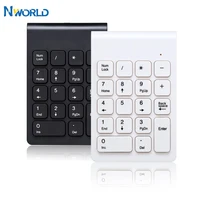 nworld 2 4g wireless keyboard usb numeric keypad 18keys mini digital keyboard ultra slim for accounting teller laptop notebook