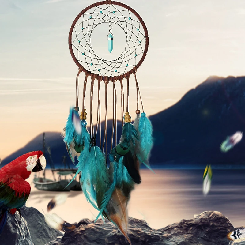 

Romantic Dream Catcher Car Pendant Hand Made Living Room Interior Decoration Gifts For Friends Meaning Blessing Best Wishes