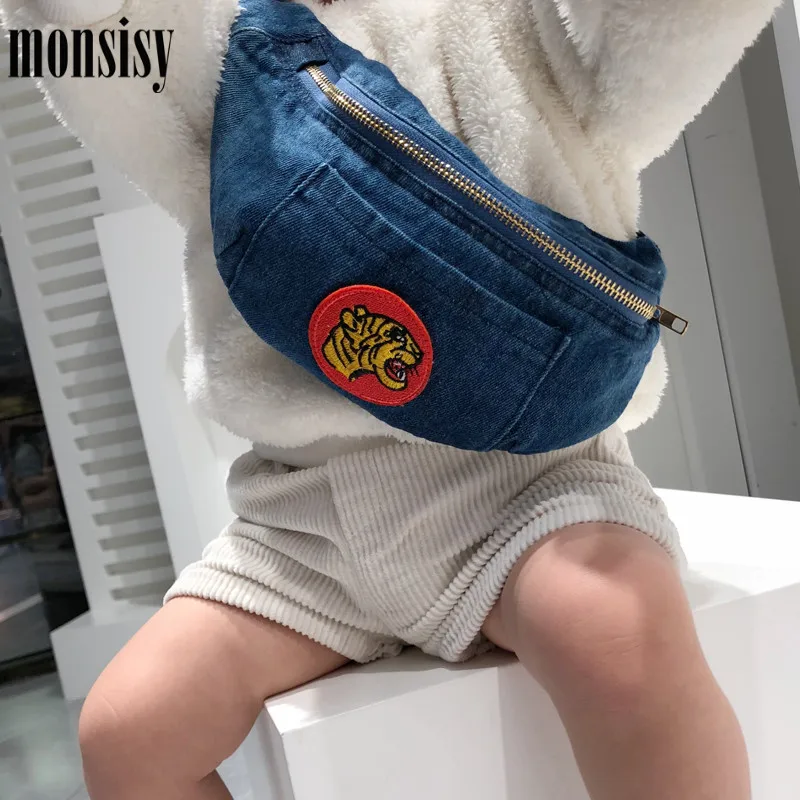 Monsisy новая детская поясная сумка для девочек и мальчиков с тигром Модная
