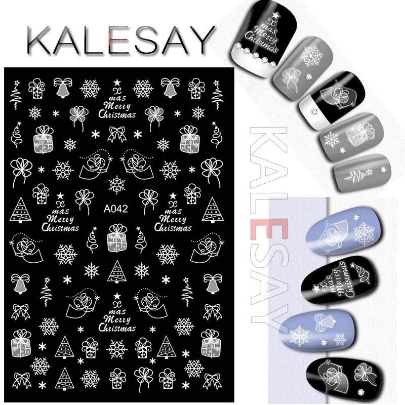 Рождественский подарок наклейки для ногтей самоклеящиеся дизайн маникюра ангел