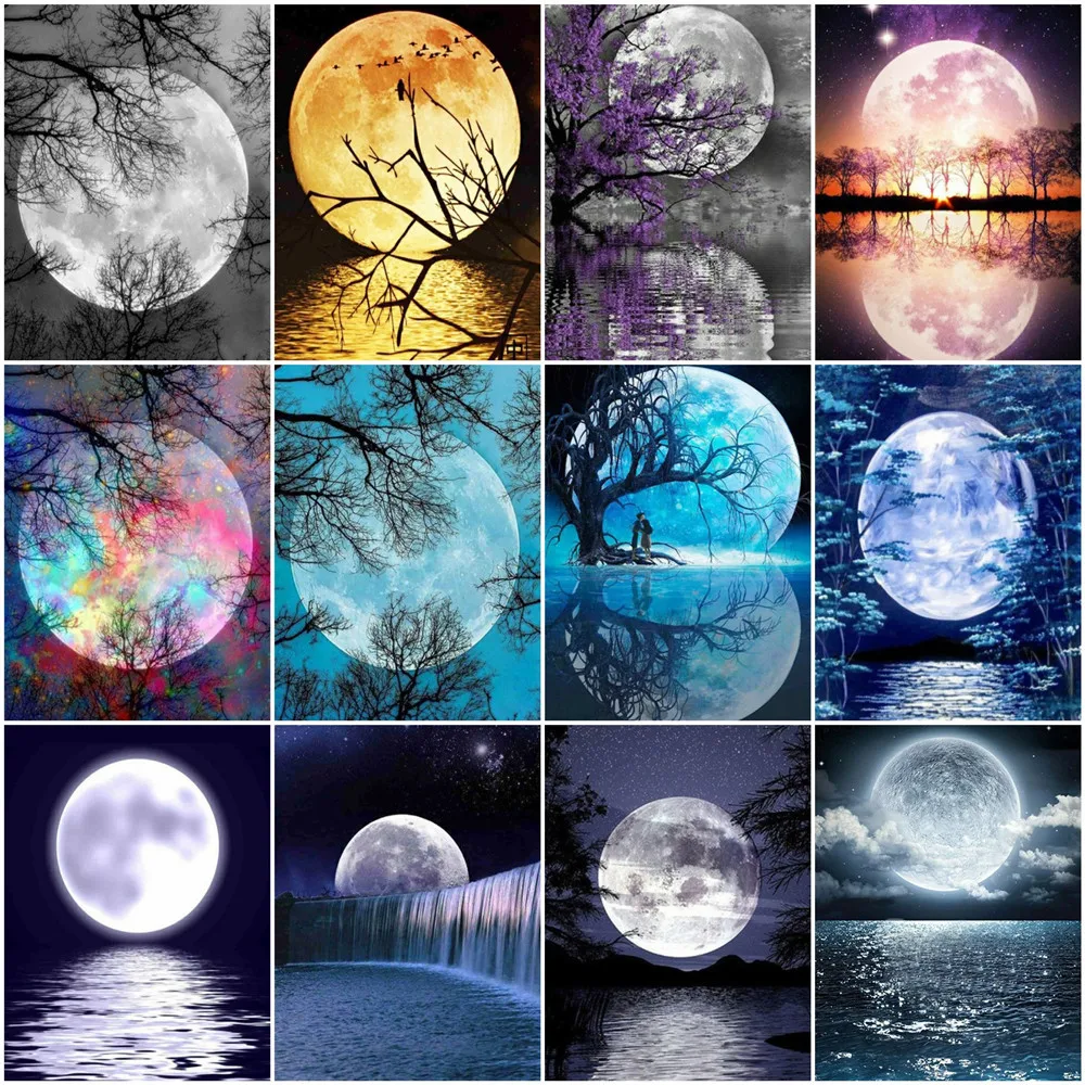 

Набор для рисования по номерам на холсте «Луна»