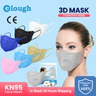 Модная 3D маска KN95, маски для лица, фильтрующая маска FFP2, черная Пылезащитная маска для рта, серая маска fpp2 homologada для женщин fp2