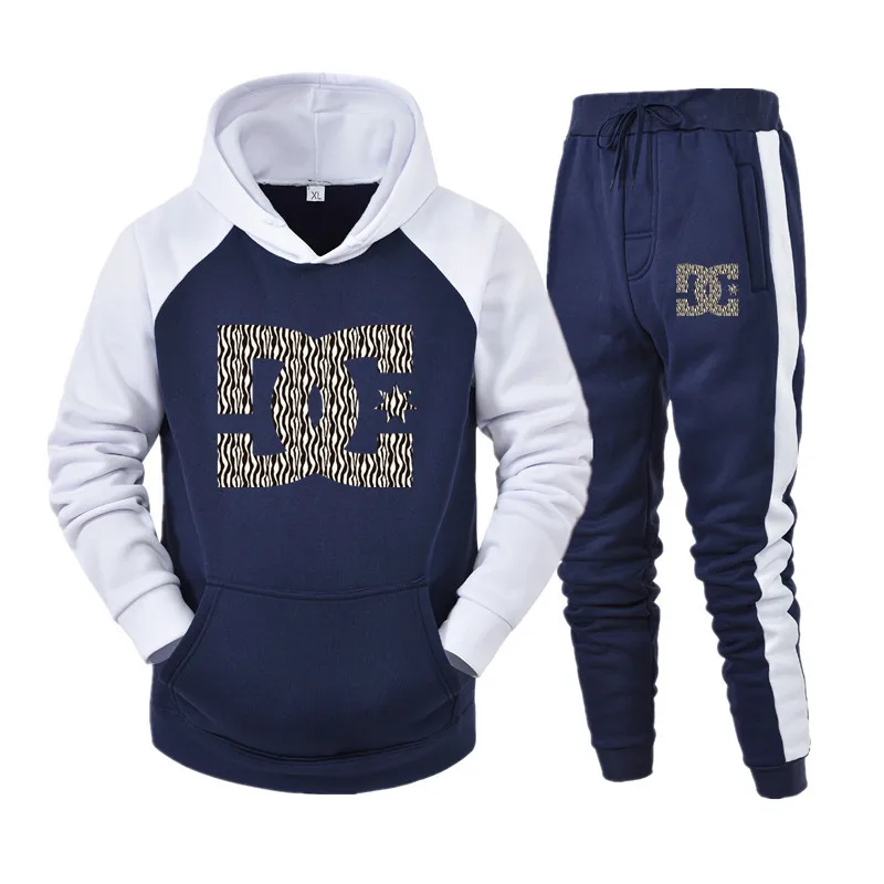 2020 спортивный костюм мужской с капюшоном принтом DC Повседневный Спортивный