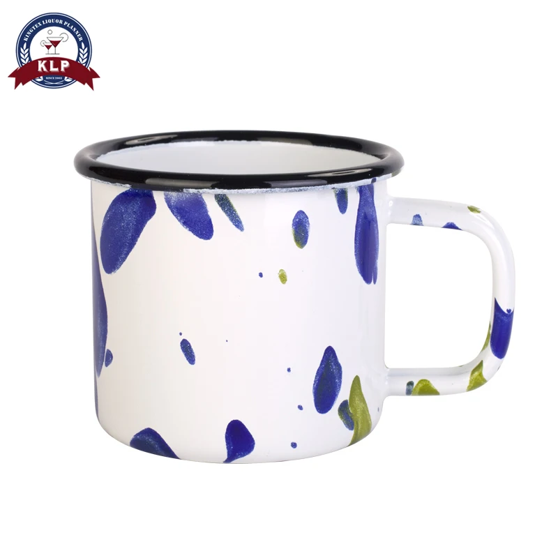 Кемпинг пользовательские красочные пустые сублимации чая эмаль кружка для