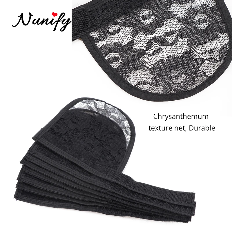 Nunify Good Quality 1-5Pcs Ponytail Hair Net For Making Ponytail With Adjustable Strap Weaving Wig Caps Poney Tail Wig Maker images - 6